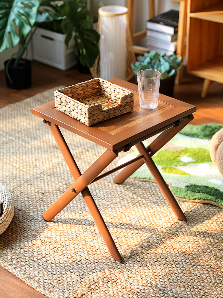 戶外休閒躺椅摺疊桌組合簡約現代風格鐵藝材質可拆裝提供安裝說明