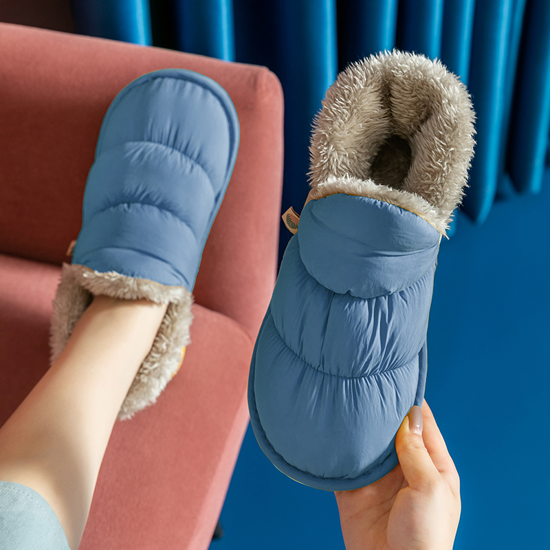 冬季保暖家拖舒適包跟風格休閒適合居家穿著