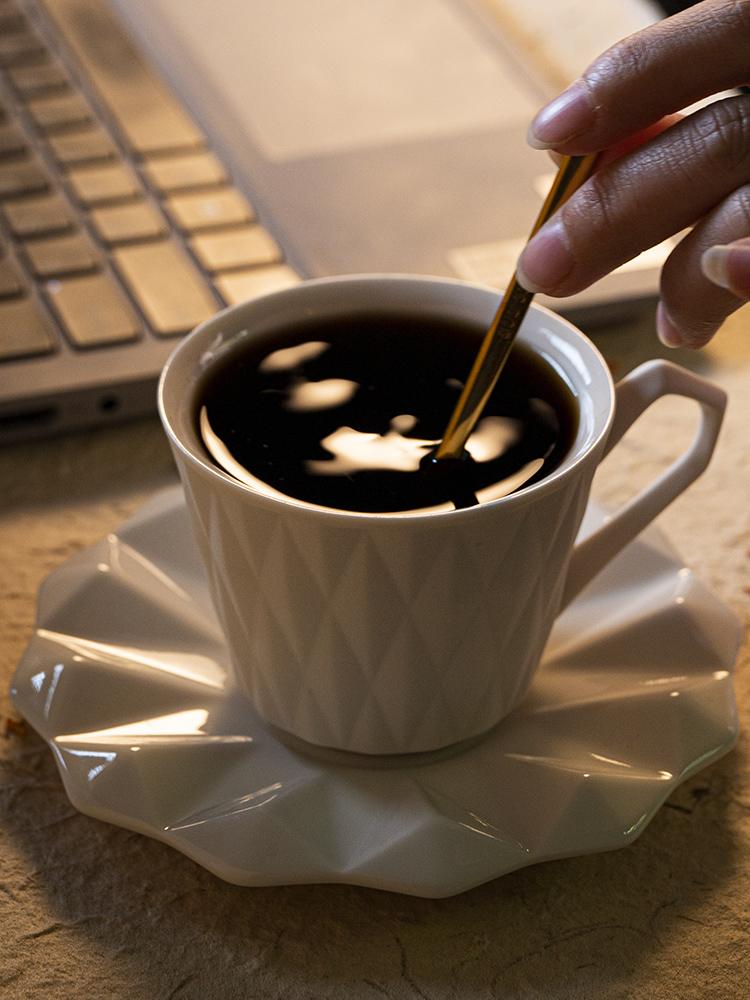北歐風高檔咖啡杯瓷質小巧精緻辦公居家