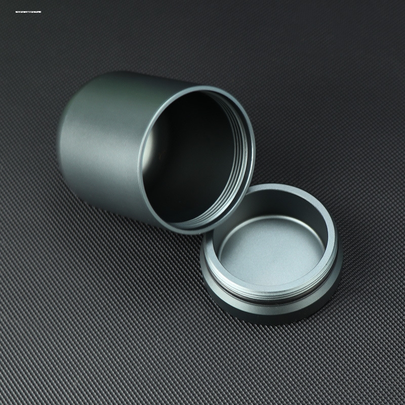日式小清新黑色青灰色搪瓷茶葉罐 一泡裝便攜金屬茶倉