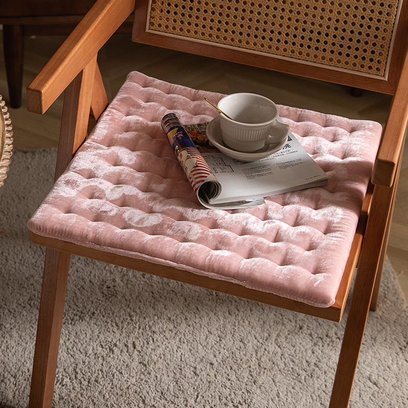 日式風格硬質海綿坐墊 辦公室四季通用布藝椅子墊 (8.3折)