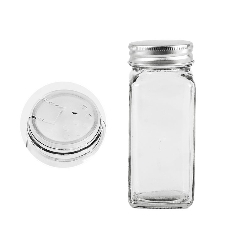玻璃調味瓶組閤家用廚房 帶蓋鹽罐 調味料盒 佐料罐