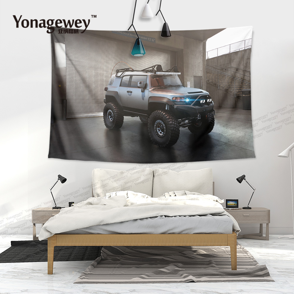 Toyota FJ Cruiser車迷必備車周邊牆布裝飾背景布海報掛布掛毯掛畫