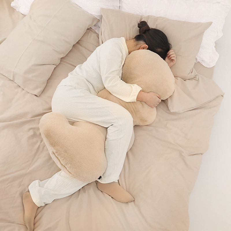 浪漫簡約大波浪抱枕 沙發床上靠枕 懶人靠墊 孕婦側睡靠枕