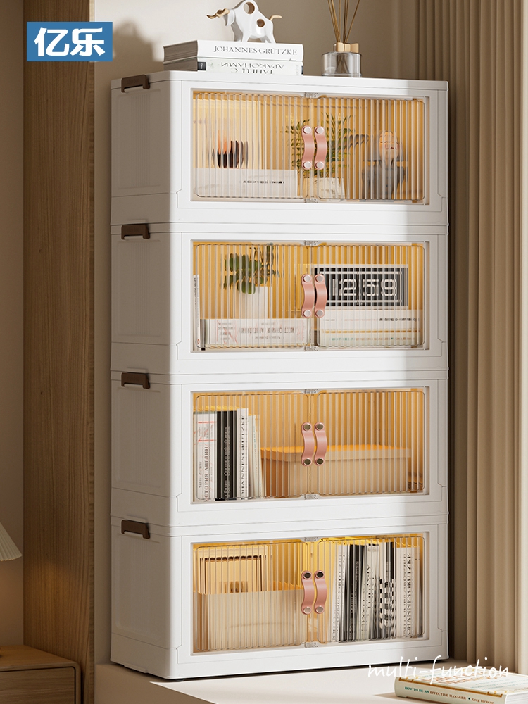 飄窗櫃簡約落地窗台襍物收納櫃書架書櫃陽台矮櫃子多層收納置物櫃