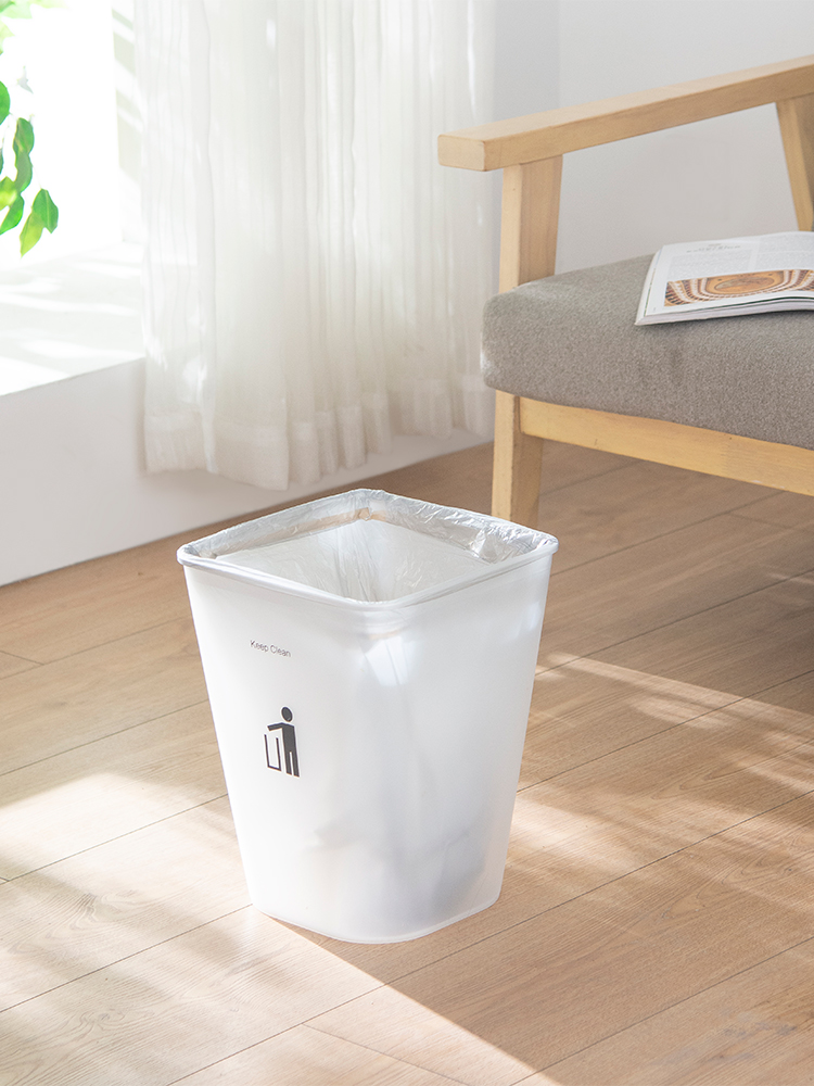 北歐風創意垃圾桶無蓋設計12l大容量適用於臥室廚房衛生間辦公室