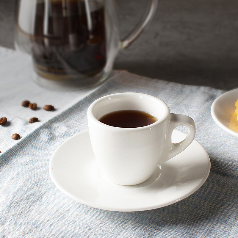北歐風格純色陶瓷咖啡杯碟套裝簡約意式濃縮杯espresso小杯