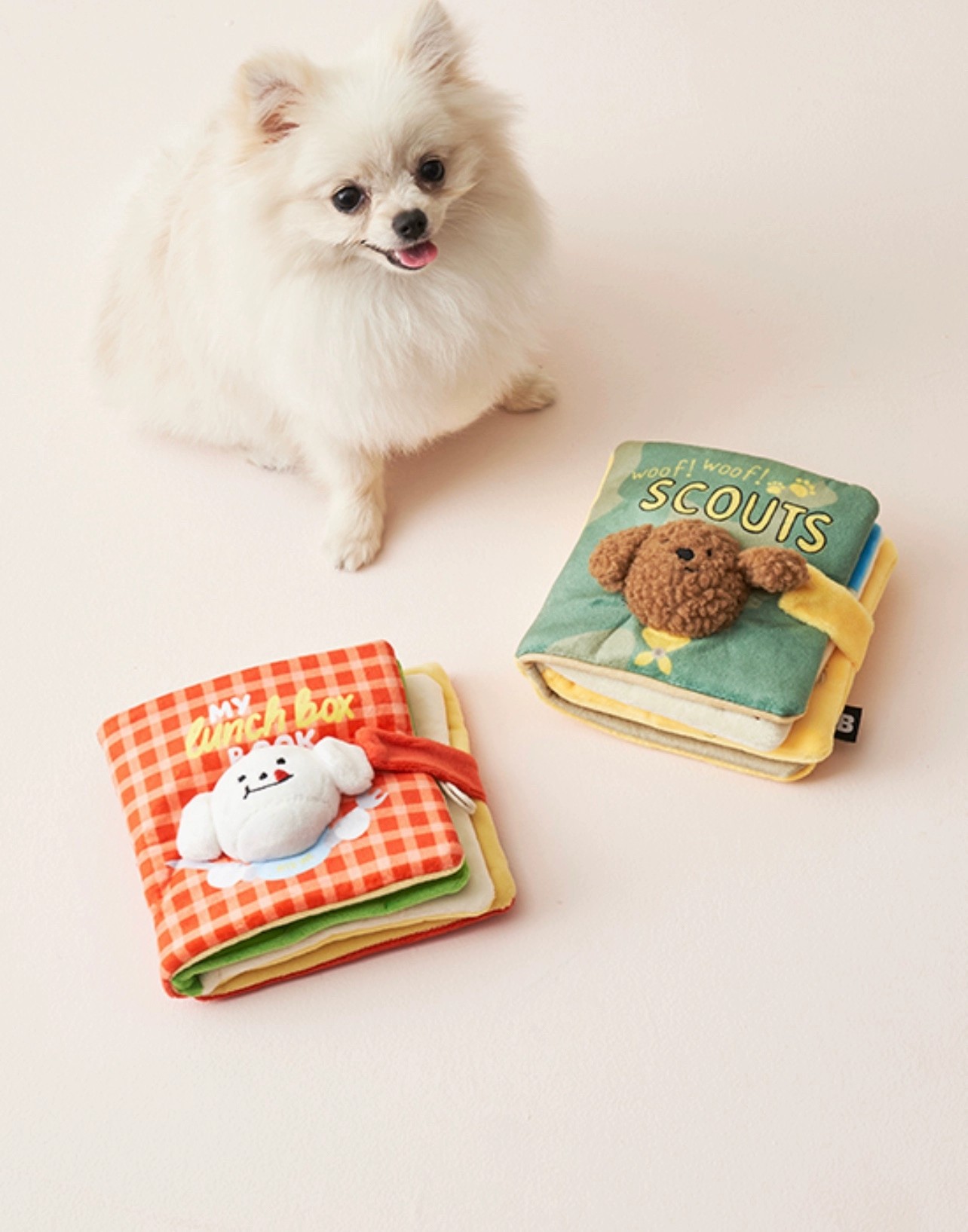 韓國寵物漏食嗅聞發聲書本 玩具 磨牙益智藏食書本
