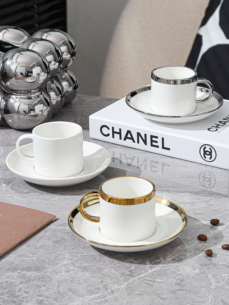 輕奢北歐風陶瓷咖啡杯套裝 高質感9件套或杯碟 精緻下午茶茶具