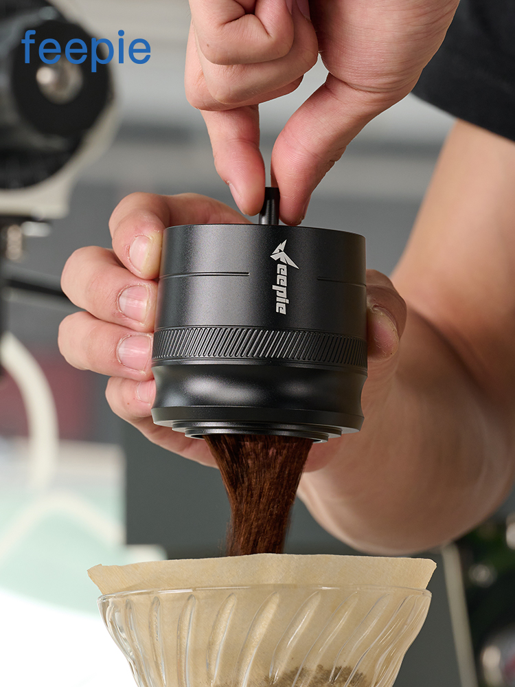 feepie手衝意式咖啡接粉器磨豆機落粉杯磨粉打粉機5158mm
