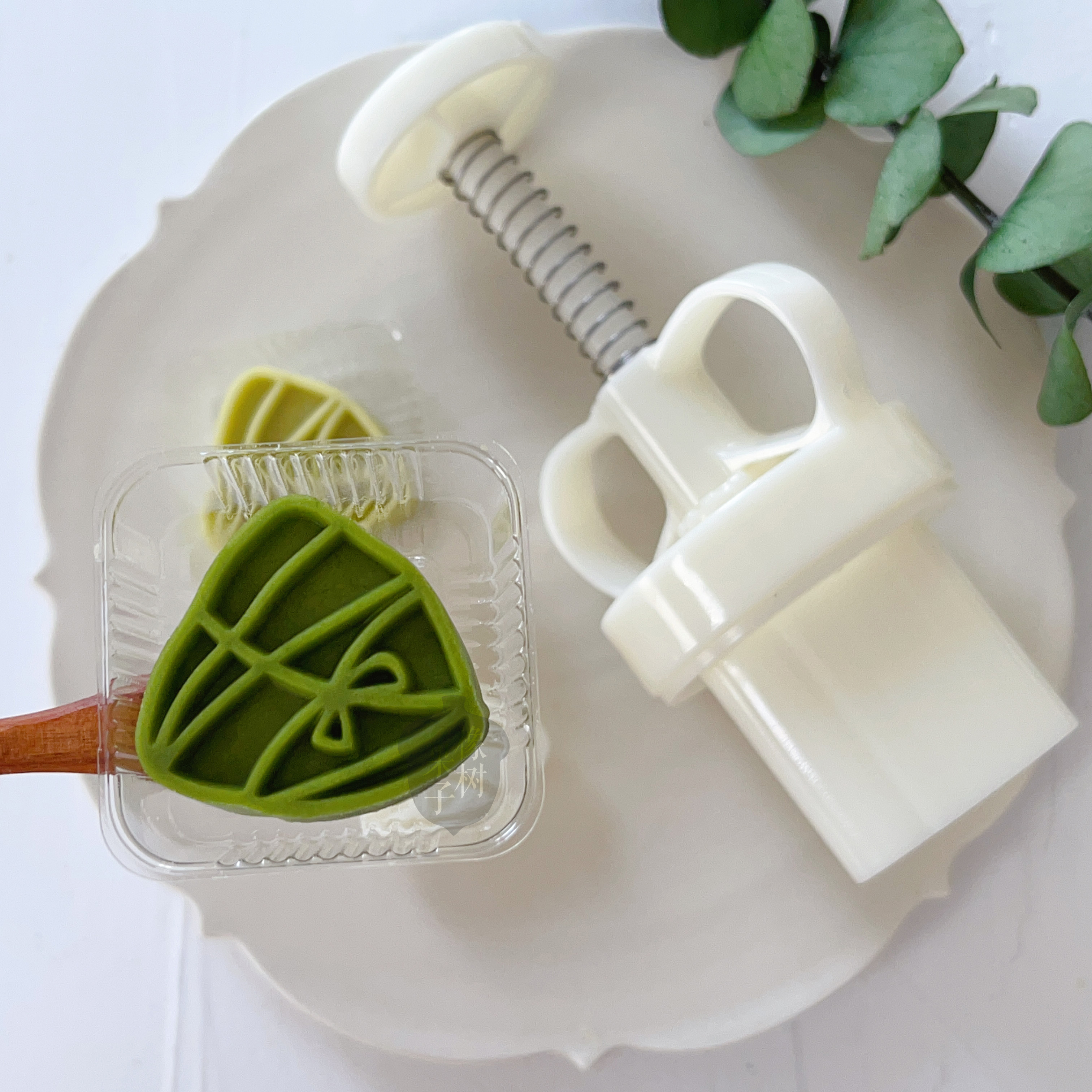 端午節小粽子綠豆糕模具 20g 迷你三角粽月餅模 創意中式國風 橡樹果子