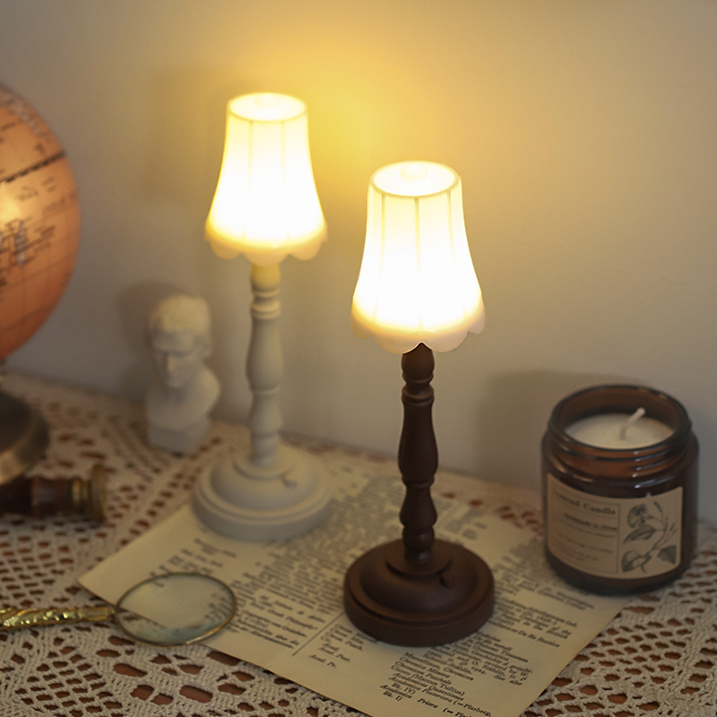 復古歐式迷你小夜燈 臥室床頭溫馨暖光裝飾氛圍燈