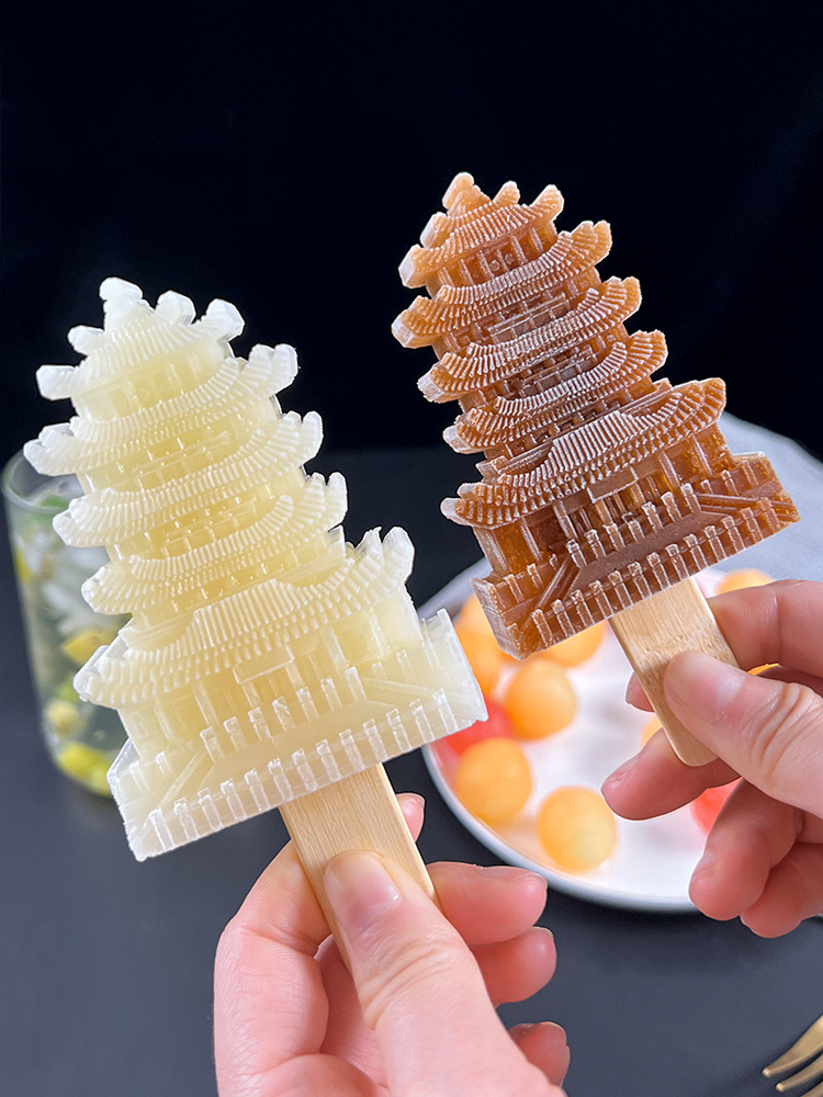 閣樓造型雪糕模具文創矽膠冰棒模型diy冰淇淋製冰盒