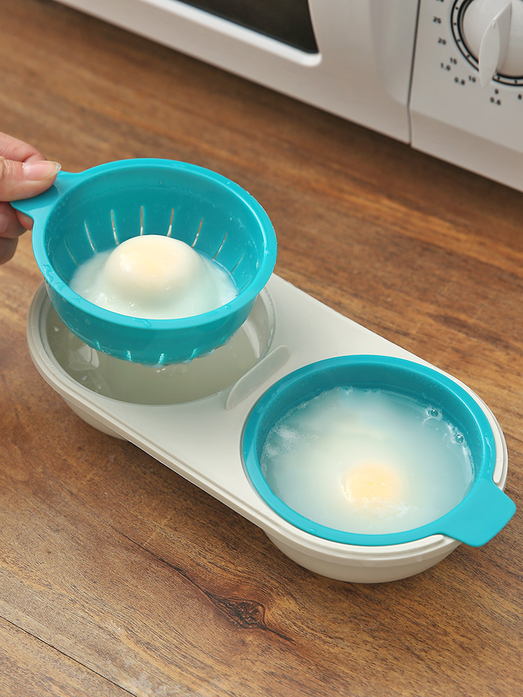 微波爐用水煮蛋盃清水荷包蛋制作器家用快速不粘煎蛋溫泉雞蛋模具 (8.4折)