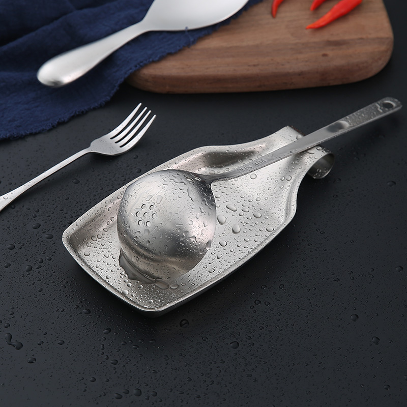 304不鏽鋼擱勺盤 湯勺筷收納盤 廚房多功能瀝水筷架餐具置物架