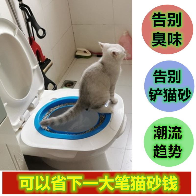 貓咪如廁好幫手 貓咪專屬馬桶訓練器 (3.4折)