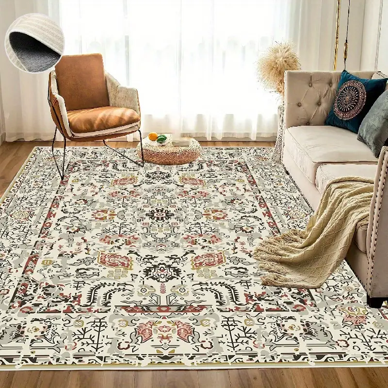 復古摩洛哥美式地毯客廳臥室沙發茶几墊房間陽臺書房加厚地墊