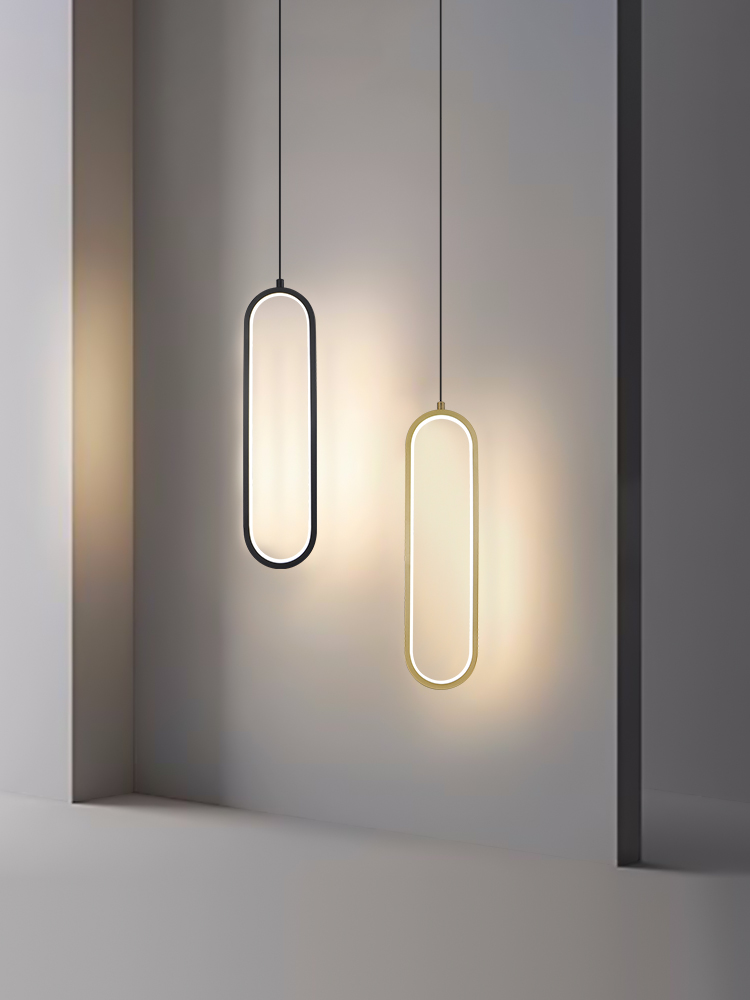 臥室牀頭吊燈現代簡約北歐創意客厛電眡背景牆吧台長線裝飾小吊燈