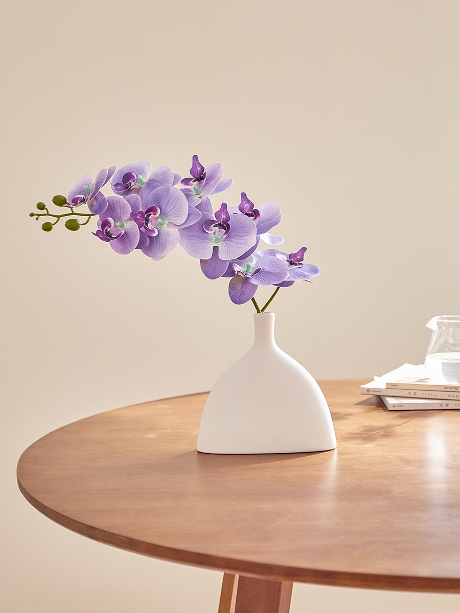 北歐輕奢高品質仿真蝴蝶蘭假花擺設餐桌室內裝飾拍照道具花