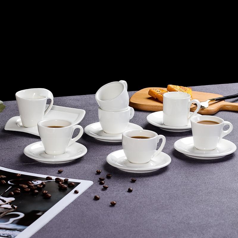 歐式風格陶瓷咖啡杯純色手工製作60ml 容量適合商業用途