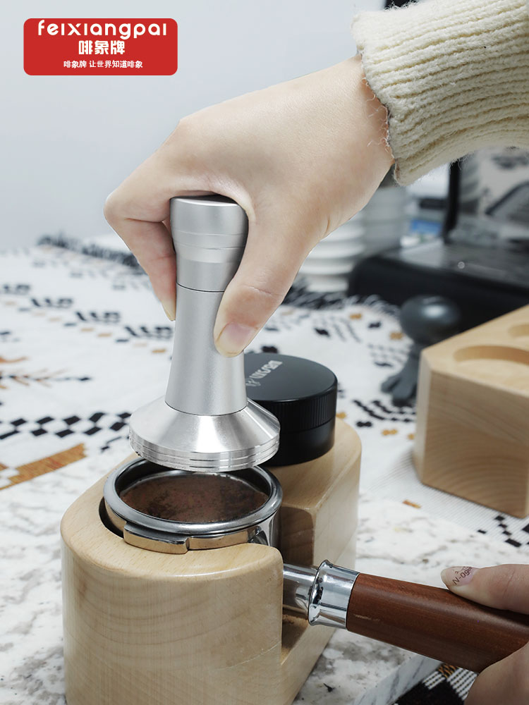 壓粉器布粉針二合一 咖啡粉均勻壓實 不鏽鋼濃縮咖啡機手柄壓粉錘 (8.3折)