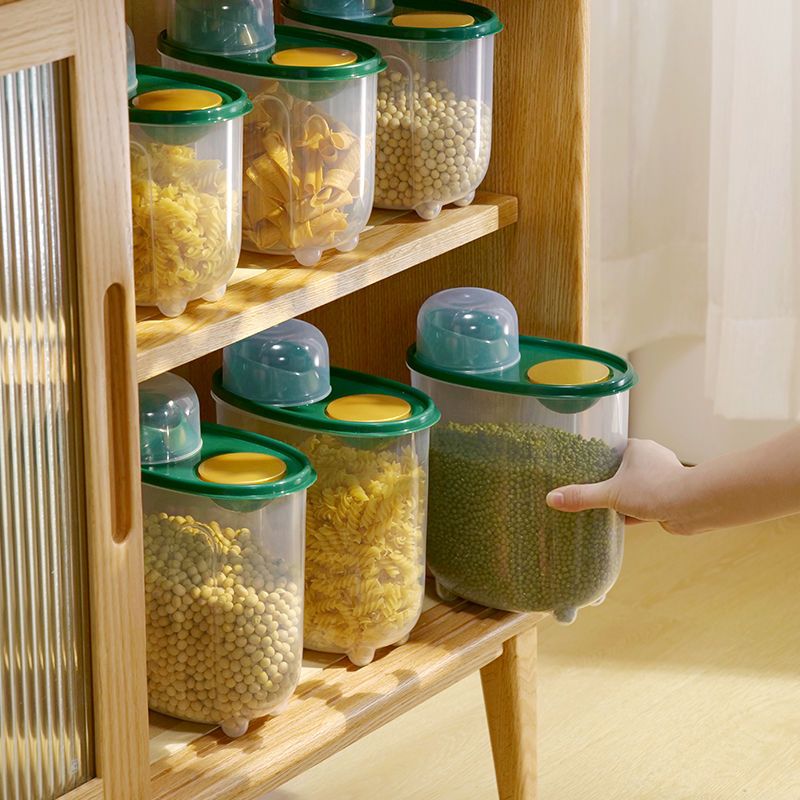 時尚有蓋密封罐五穀雜糧小米儲物罐廚房用品幹雜貨防潮防蟲罐