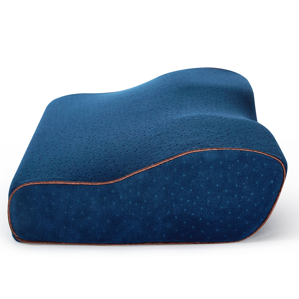 蝶形記憶枕太空慢回彈頸椎枕天鵝絨舒適枕芯 (6.1折)