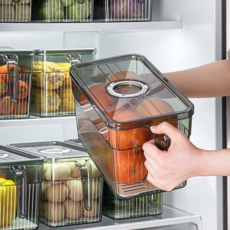 廚房食品級透明塑料整理神器保鮮盒冰箱專用收納盒