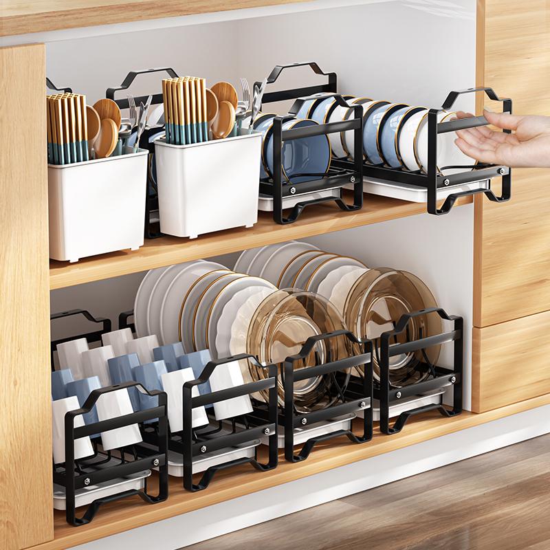 創意風乾碗盤置物架 廚房水槽瀝水架碗櫃盤筷收納架