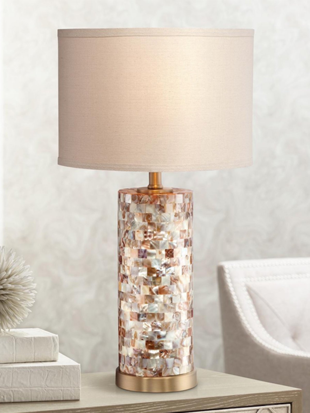 創意貝殼床頭檯燈 簡約現代風格裝飾燈具
