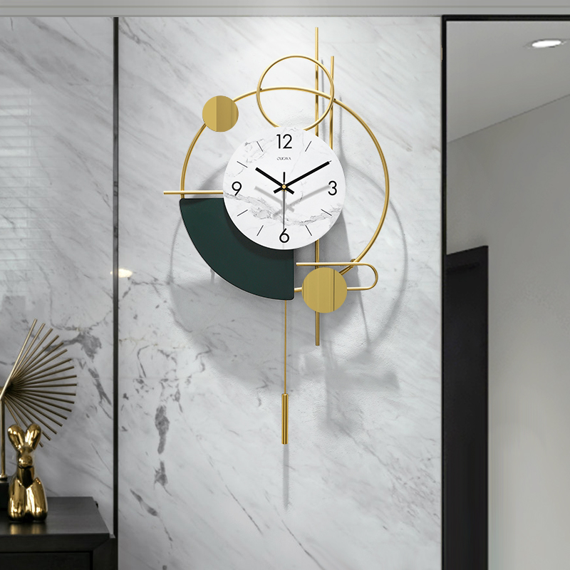 北歐風時尚掛鐘 高質感輕奢風格 客廳裝飾時鐘
