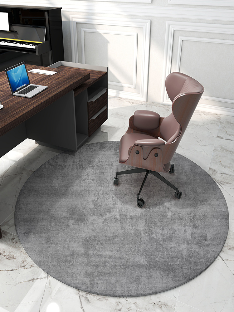 防滑耐磨簡約現代風地墊 圓形橢圓形玄關地墊 客廳臥室書房辦公室地毯