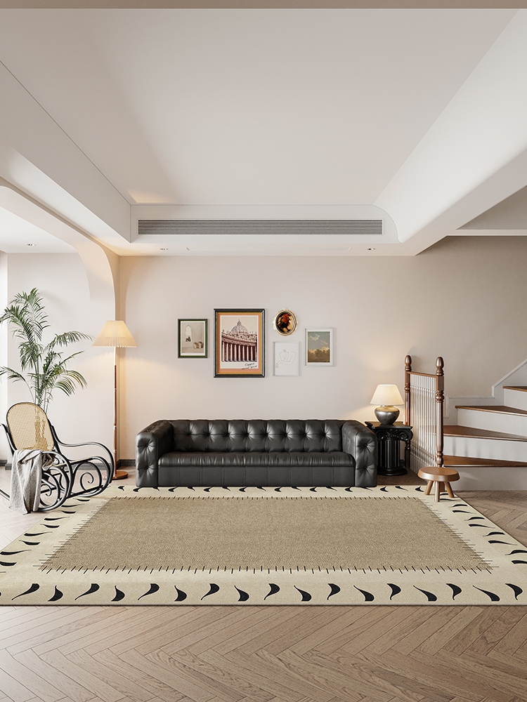 奶油風地毯耐髒免打理客廳沙發地墊茶几毯多色多尺寸可選適用臥室客廳等多種空間