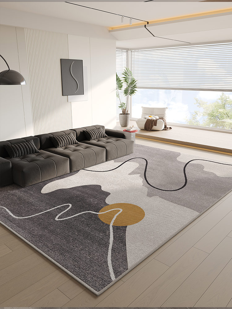 輕奢風客廳地毯水晶絨防滑墊 2023新款臥室整鋪床邊毯家用地墊