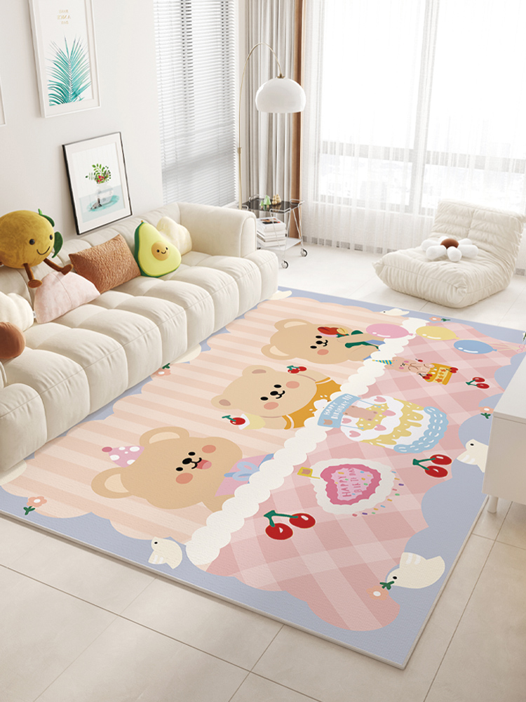 可愛卡通地毯點亮兒童房讓寶寶盡情玩耍與成長
