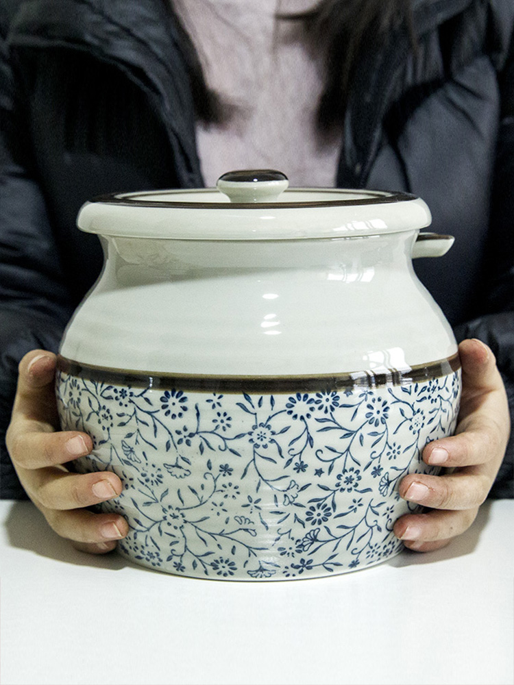 和風四季加大號12公升日式復古風格陶瓷調料罐