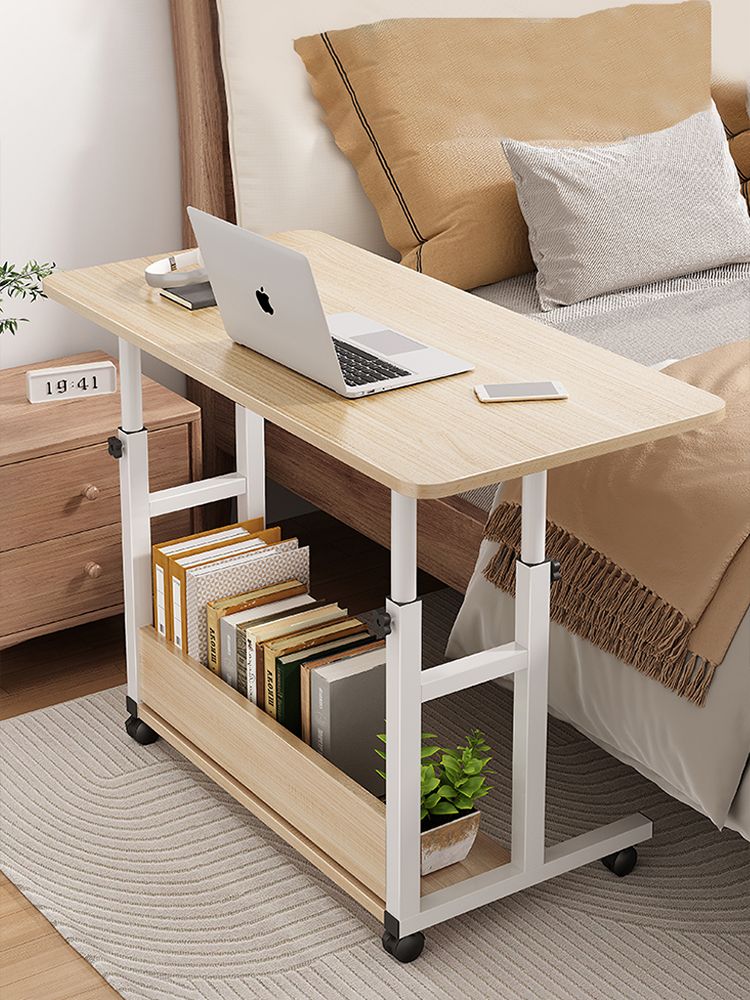 牀邊桌可移動小桌子臥室家用學生書桌簡易陞降宿捨嬾人小型電腦桌