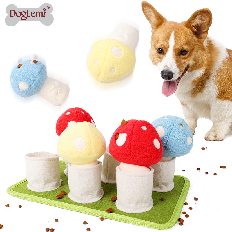 蘑菇造型 嗅聞訓練 消耗精力 狗狗生活趣味玩具