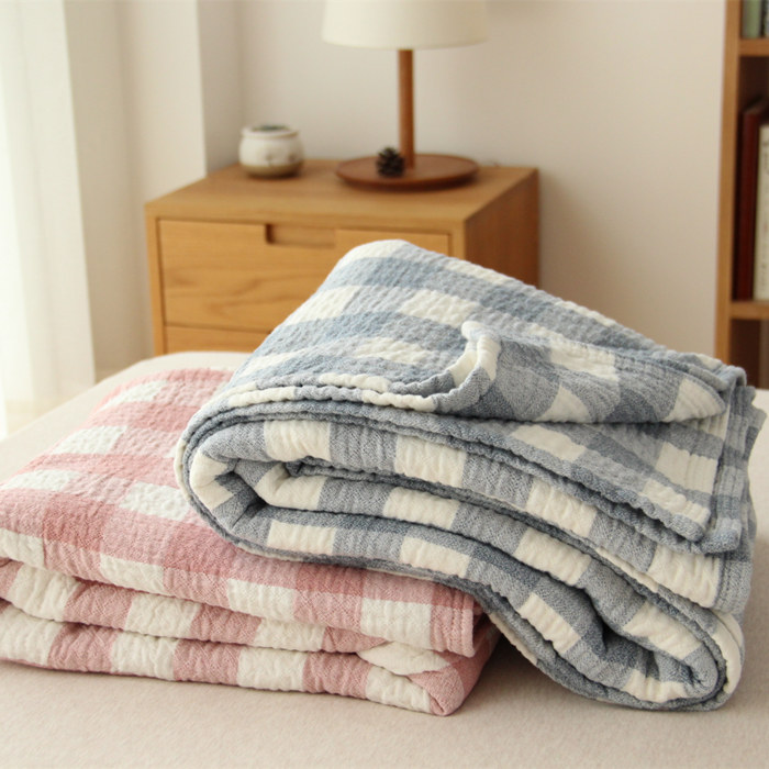 全棉三層紗布毛巾被 舒適親膚 雙人單人空調毯 純棉夏季兒童午睡毯