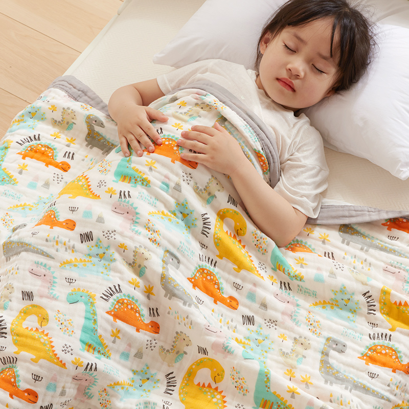 六層紗布嬰兒浴巾泡泡紗毯柔軟空調毯夏季午睡毯