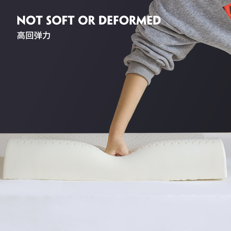 低枕泰乳膠枕頭 曲線顆粒單雙人防蟎護頸枕 (8.3折)