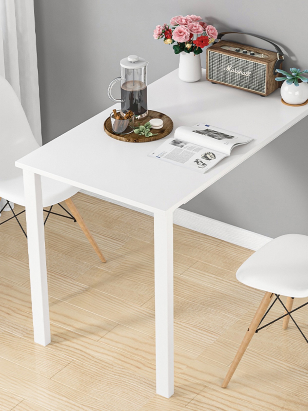 現代北歐風格 學生書房臥室可摺疊壁掛餐桌 簡約多功能家用隱形電腦桌 (6.5折)