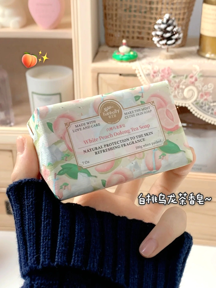 白桃烏龍茶香氛 手工皂沐浴皂 法式香氛香氛皂持久香味 (8.3折)