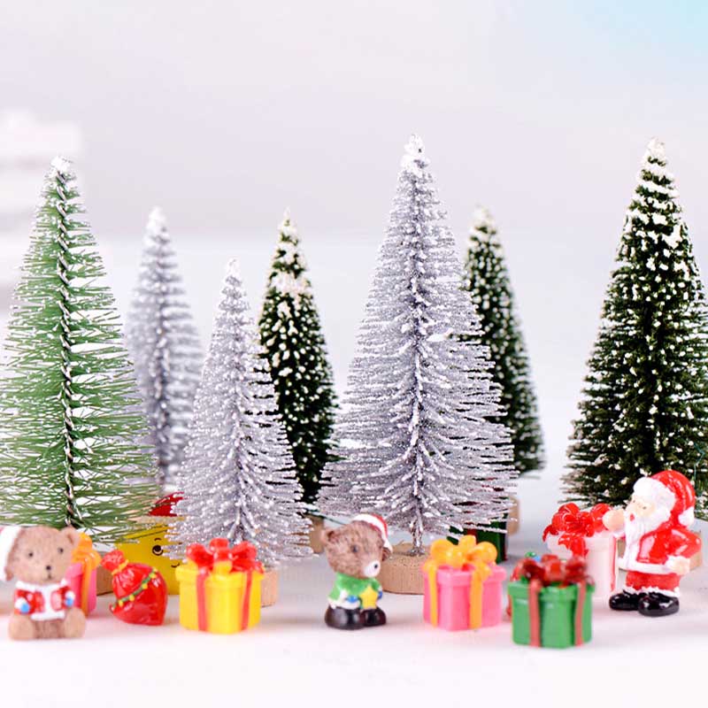超萌卡通聖誕樹裝飾擺件為您的園藝微景觀增添可愛氣息