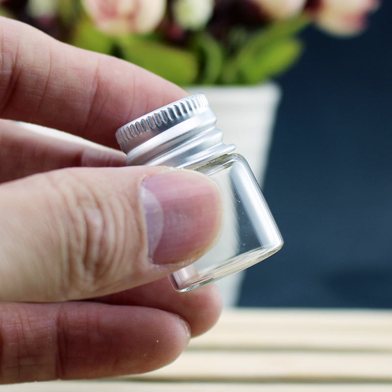 簡約現代風鋁蓋螺口玻璃瓶透明5ML 10毫升藏紅花茶小罐沉香瓶子