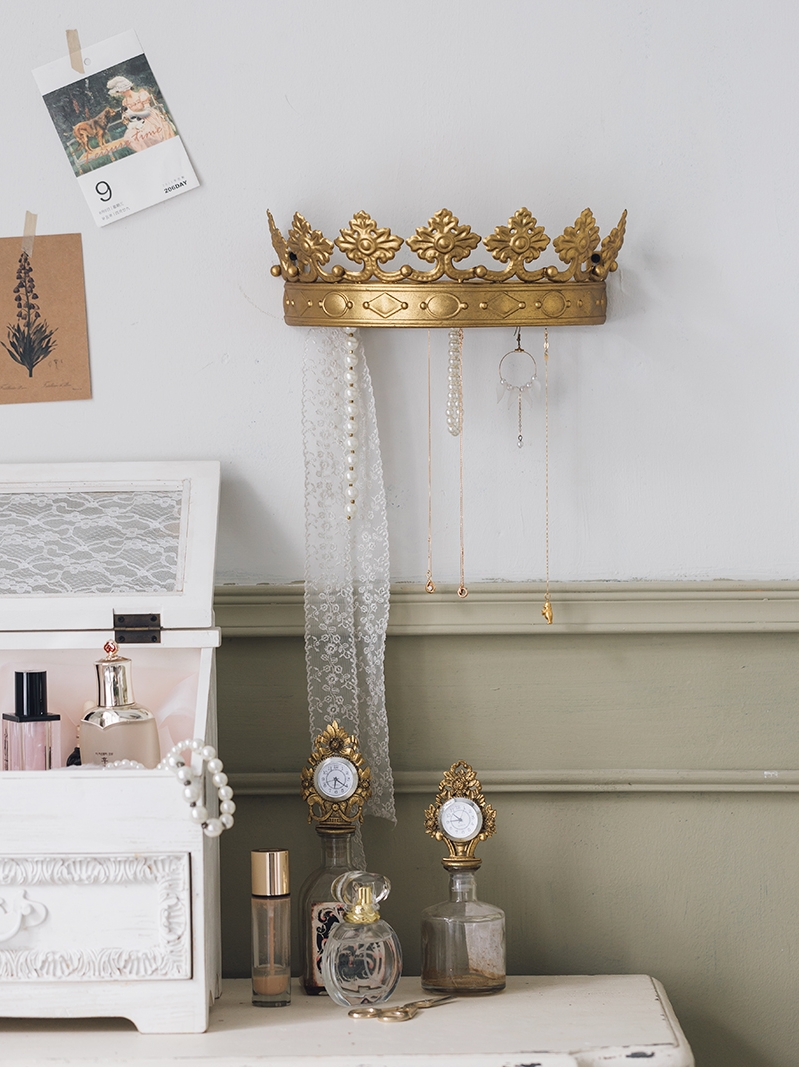 法式復古皇冠造型掛鉤 收納民宿展示創意壁飾