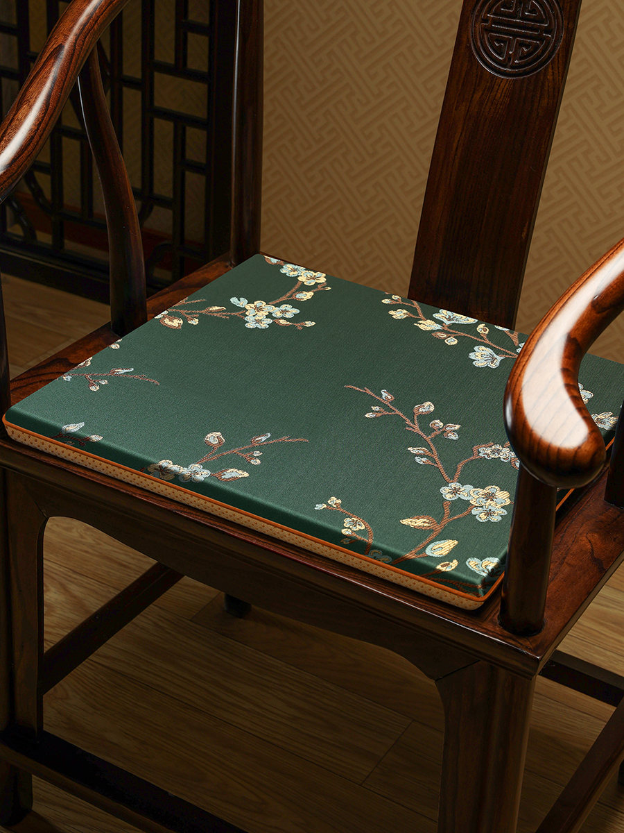 新中式椅墊 紅木沙發墊 透氣舒適辦公室凳子墊椅墊