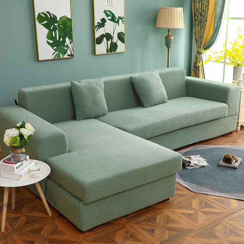多種尺寸顏色 全包覆彈性沙發套 亞麻材質 簡約現代風格