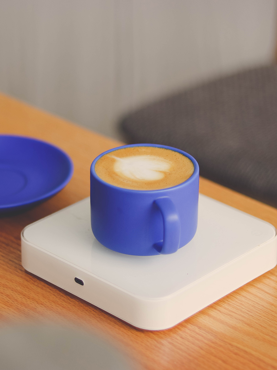 克萊因藍陶瓷咖啡杯 歐式風格高顏值拿鐵杯 配碟組合
