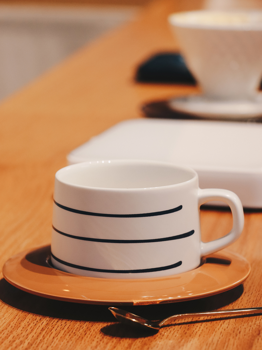 日式復古勾線陶瓷手衝咖啡杯 精品美式咖啡杯具勺子杯碟套裝
